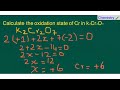 How to calculate the oxidation state of cr in k2cr2o7 potassium dichromate