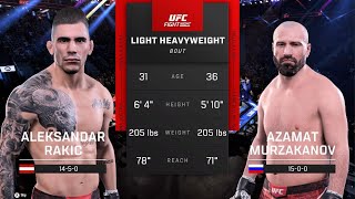 АЛЕКСАНДР РАКИЧ VS АЗАМАТ МУРЗАКАНОВ UFC 5 CPU VS CPU