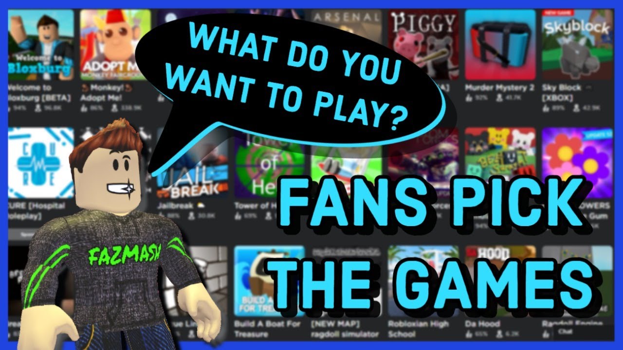 Live Playing Roblox With Fans You Choose The Game Roblox Youtube - live playing roblox games