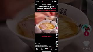 **"Michelin Star Ramen Experience at Matsumura in Ginza 🍜✨"** #shorts #shortsvideo