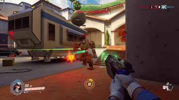 Overwatch: Diva eats Bastion ult. then goes in for kill