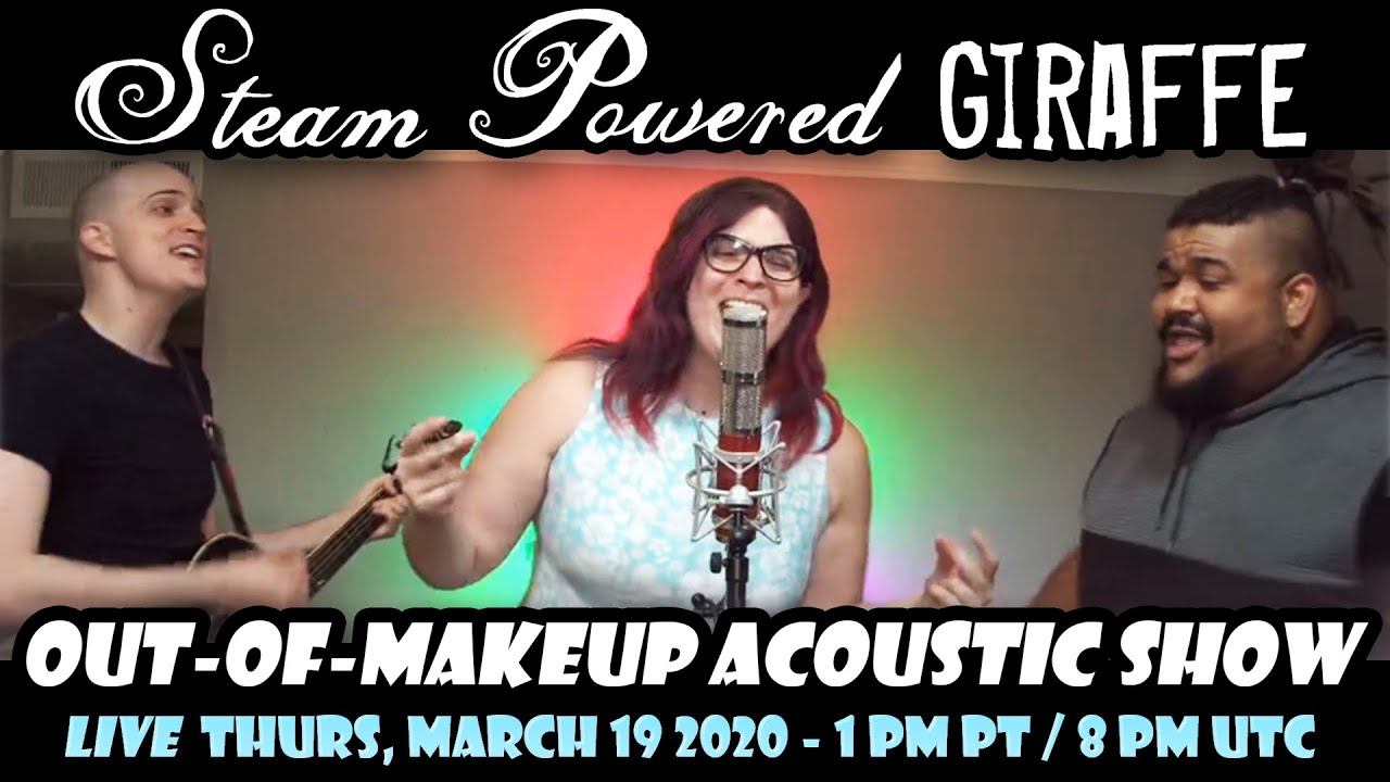 basketball Indlejre sværd Steam Powered Giraffe - Live Out-Of-Makeup Acoustic Show - March 19th 2020  - YouTube