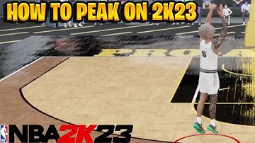 THE BEST PEAK/ QUICKSTOP TUTORIAL in NBA 2K23...