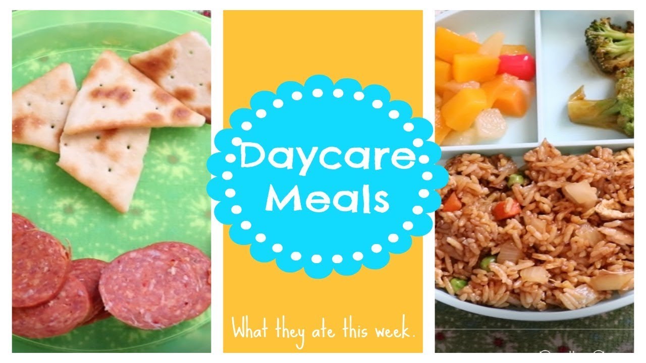 DAYCARE MEALS | WHAT THEY ATE FOR LUNCH | KID LUNCH IDEAS - YouTube