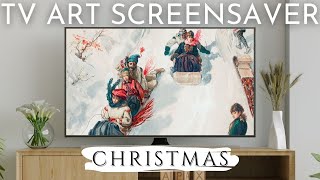 Christmastime Art Slideshow & Christmas Music for 1 Hour | Classic Holiday Ambience