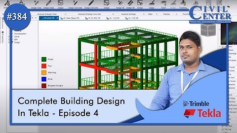 Tekla Structural Designer Tutorial || Complete RCC Building Design (Hindi) || Ep 4