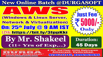 AWS Online Training @ DURGASOFT