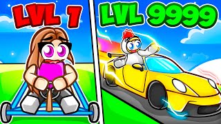 Niveau 1 vs Niveau 999 VOITURE LA PLUS RAPIDE dans Roblox !