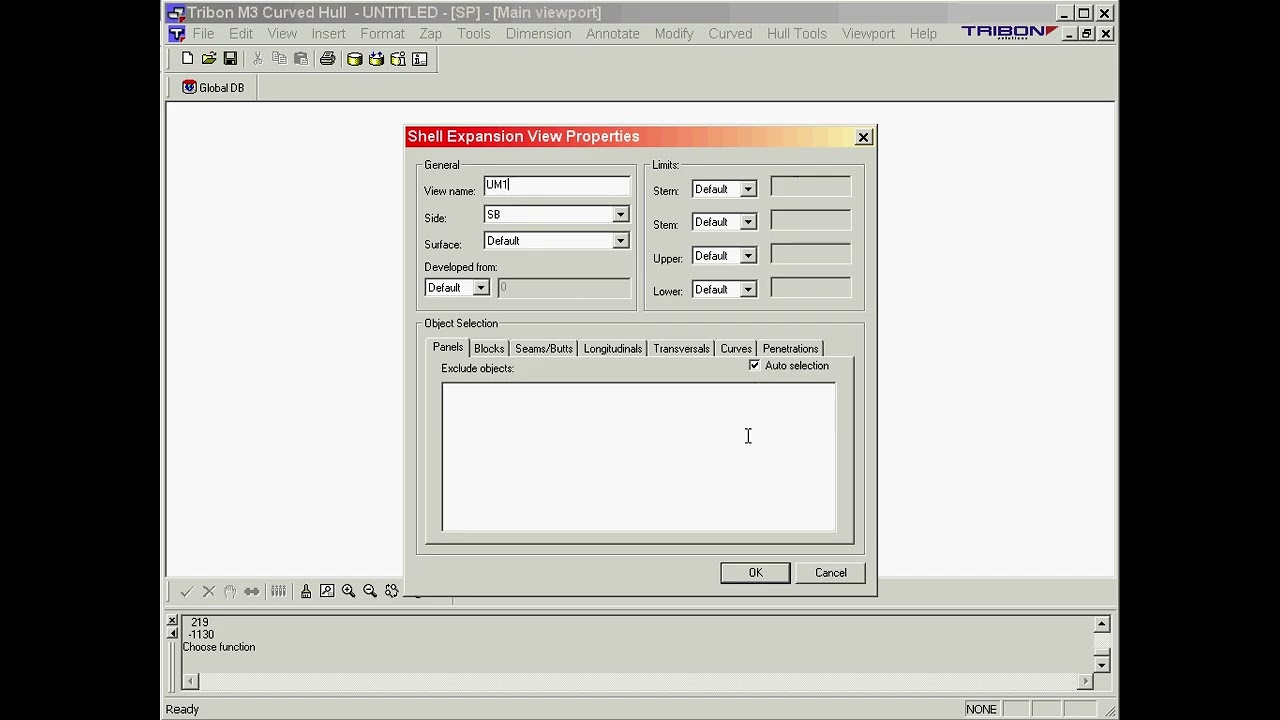 CURVED HULL SHELL EXPANSION VIEW TRIBON M3 PART 106
