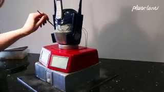 Cake timelapse: Transformers Optimus Prime w/ special effects