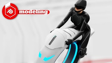 Blender 3.0 sci fi bike modeling tutorial free download