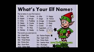 What’s your elf name