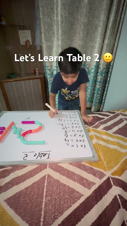 Learn Table 2🙂|#study#preprimarylearning #basicmath#shortvideo#youtubeshorts #shortfeed#knowledge