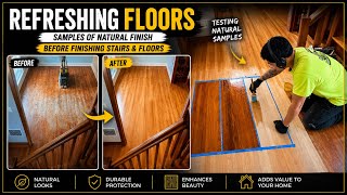 ✨ Worn Hardwood Floors Brought Back to Life — Natural Samples Made #floorsanding #hardwoodflooring