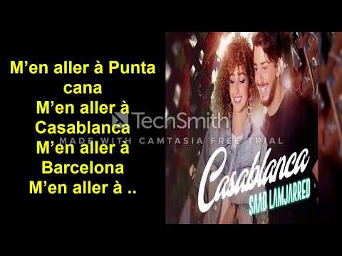 أغنية سعد المجرد كازبلانكا الكلمات 2018