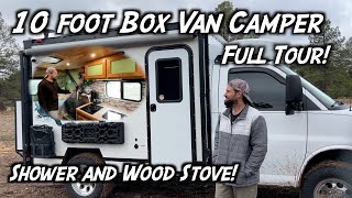 Download Lagu Best Van Build Ever? 10 foot Box Van w/Shower! Full Tour VanLifeMeow MP3