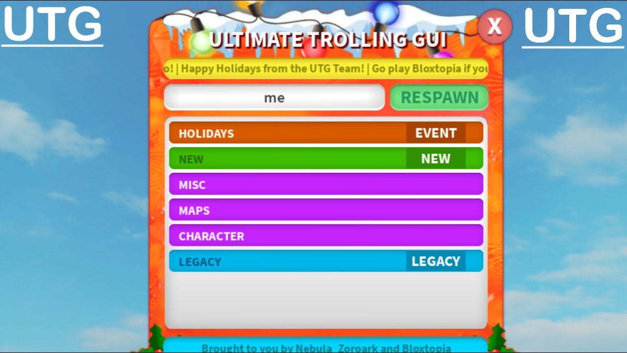 Is the UTG (Ultimate Trolling GUI) allowed to be implemented into