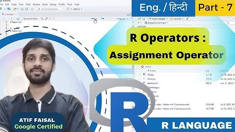 Assignment Operator in R Language | R Tutorial for Beginners | R programming 