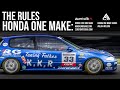 Honda one make race series   the class rules   roughsmoke