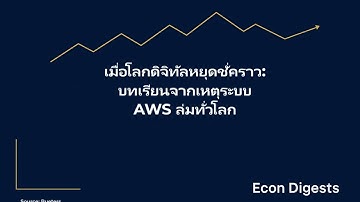 เมื่อโลกดิจิทัลหยุดชะงัก: บทเรียนจากเหตุระบบ AWS ล่มทั่วโลก
