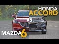 2019 Honda Accord vs. Mazda6 Comparison