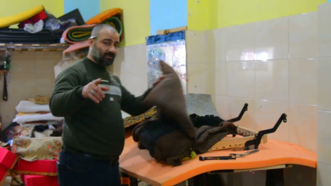 كيفية تنجيد كرسي ليزى بوى المتحرك ميكانيزم ثلاث حركات للتواصل الاسكندريه واتساب01281866052