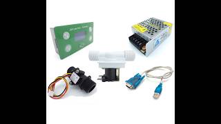 Flow Control: Liters Counter, 1/2-inch (DN15) flow sensor, Valve, Power supply and data cable