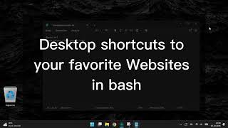 Desktop Shortcuts to your favorite Websites - with Batch