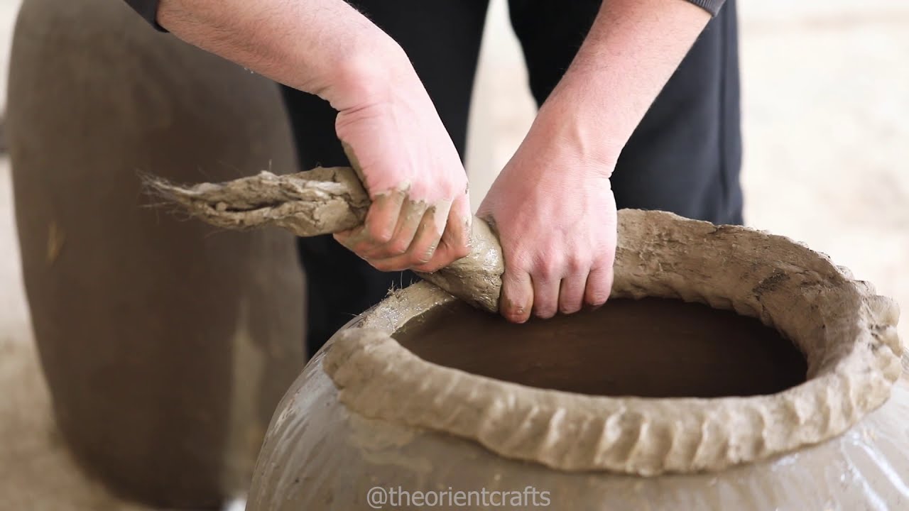 The Central Asian Tandoor-Clay Oven for Flatbread ASMR No Music Relaxing Video