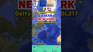 Dakar to New York Flight Route with Delta Air Lines DL217 #Aviation #Flight #Travel