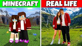 Minecraft VS Real Life – JJ & Girl ❤️✨