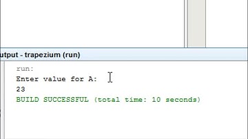 finding Area of a trapezium in java