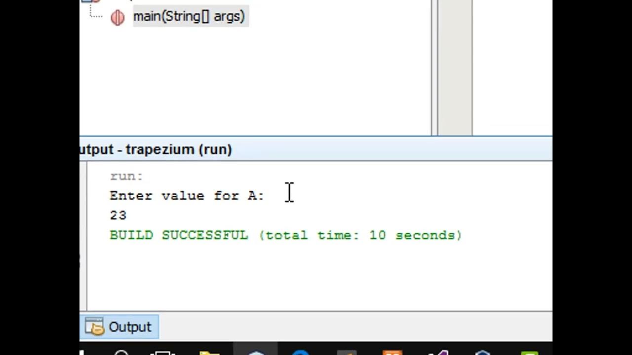 finding Area of a trapezium in java - YouTube