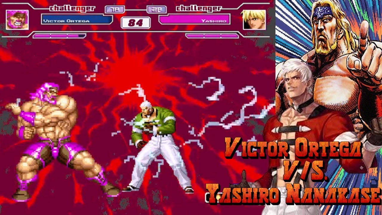 Victor Ortega vs Yashiro Nanakase 🔥 MUGEN Boss Fight | KOF Crossover Battle