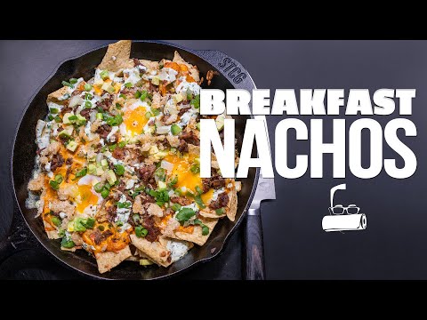 Breakfast nachos with pressure-cooker carnitas and baked eggs, from the video