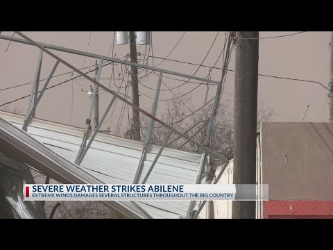 Powerful winds leave trail of damage across the Big Country
