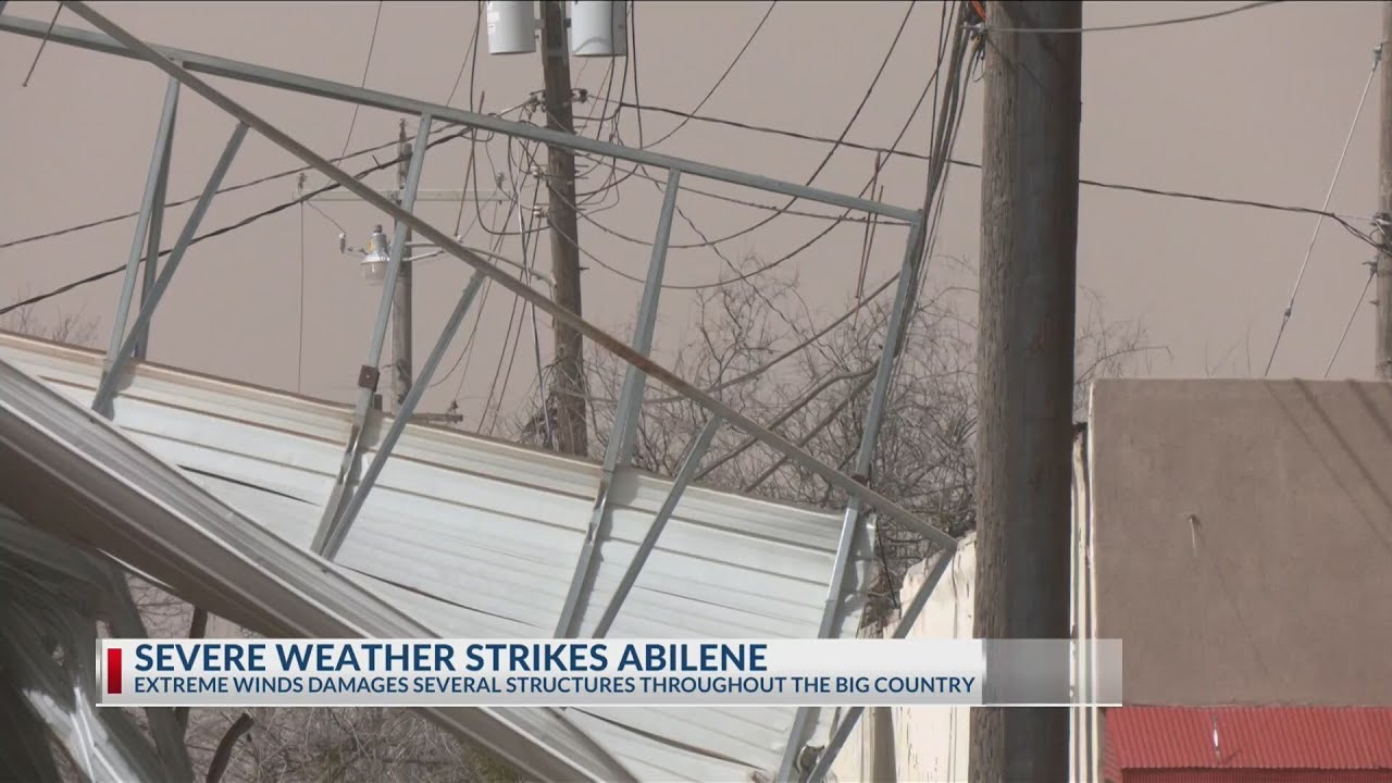 Powerful winds leave trail of damage across the Big Country - YouTube