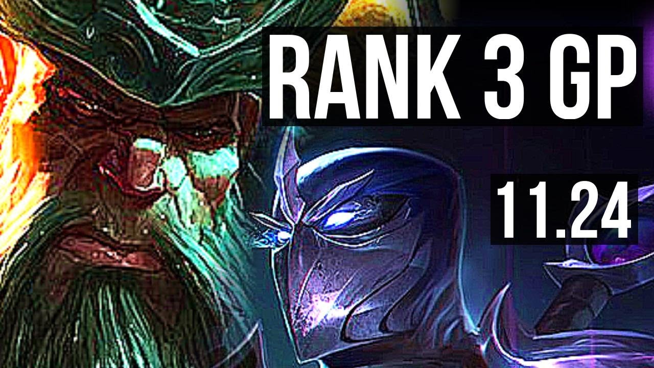 GANGPLANK vs SHEN (TOP) | Rank 3 GP, 8/3/8 | TR Master | 11.24