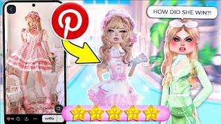 Using PINTEREST OUTFITS to Beat MEAN GIRLS in DRESS TO IMPRESS!