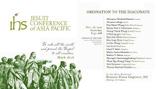 Ordination to the Diaconate | 16 October 2021 | Jesuit Conference of Asia Pacific
