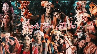 #Radhakrishn❤️🦚✨|#Agar tum sath ho🎶|