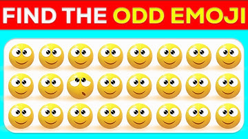 🤔🔍Spot the ODD Emoji Challenge | Only 1% Can Pass