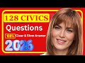 128 Civics Questions for US Citizenship Interview 2025 – Random Order, Complete Answers, Repeated 2X