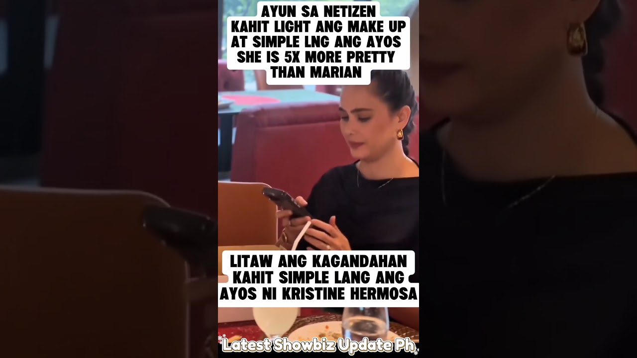 Litaw ang kagandahan kahit simple lang ang ayos ni Kristine Hermosa