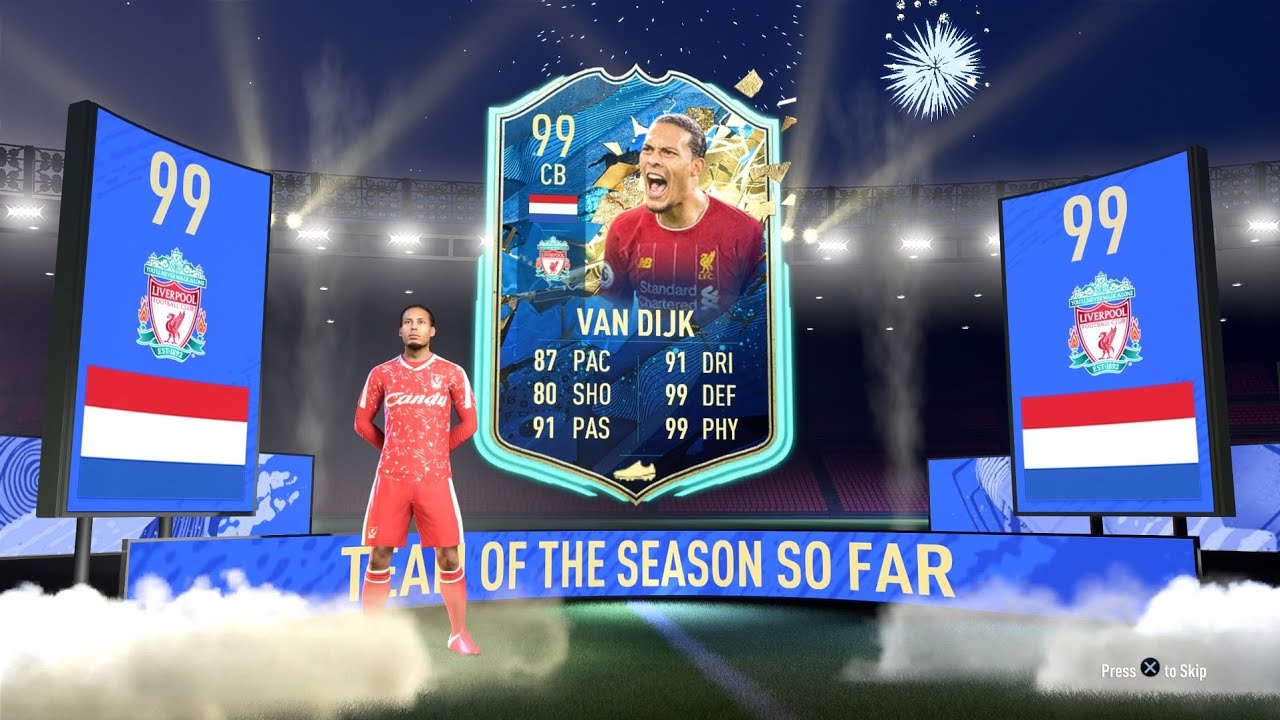 *99* TOTSSF VAN DIJK IN A 2 PLAYER PACK!!! | FIFA20