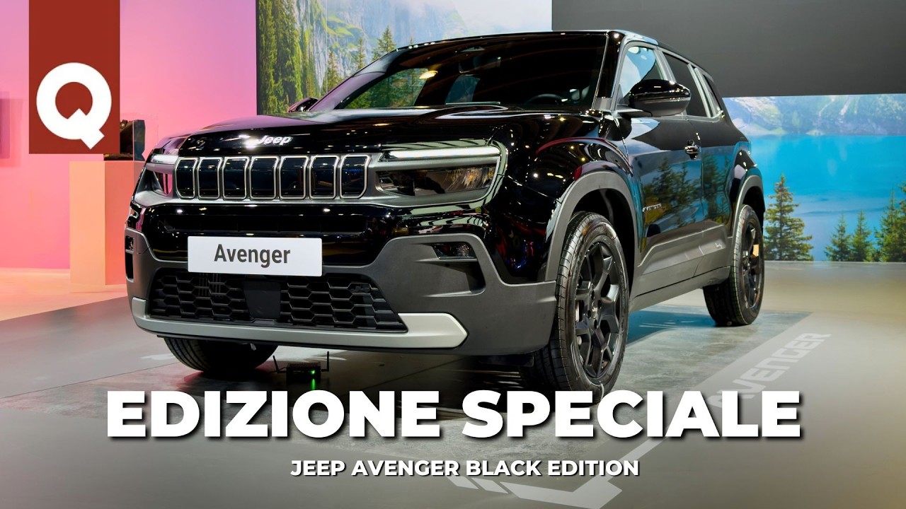 AVENGER Black Edition, la B-Suv si veste a NERO | JEEP AVENGER 2026 (motore,allestimento,tecnologia)