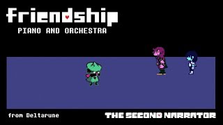 Video thumbnail of "DELTARUNE Piano and Orchestra - Friendship"