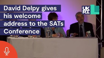 CEO of EPSRC, David Delpy,  gives his welcome address to the SATs Conference - 18 March 2013
