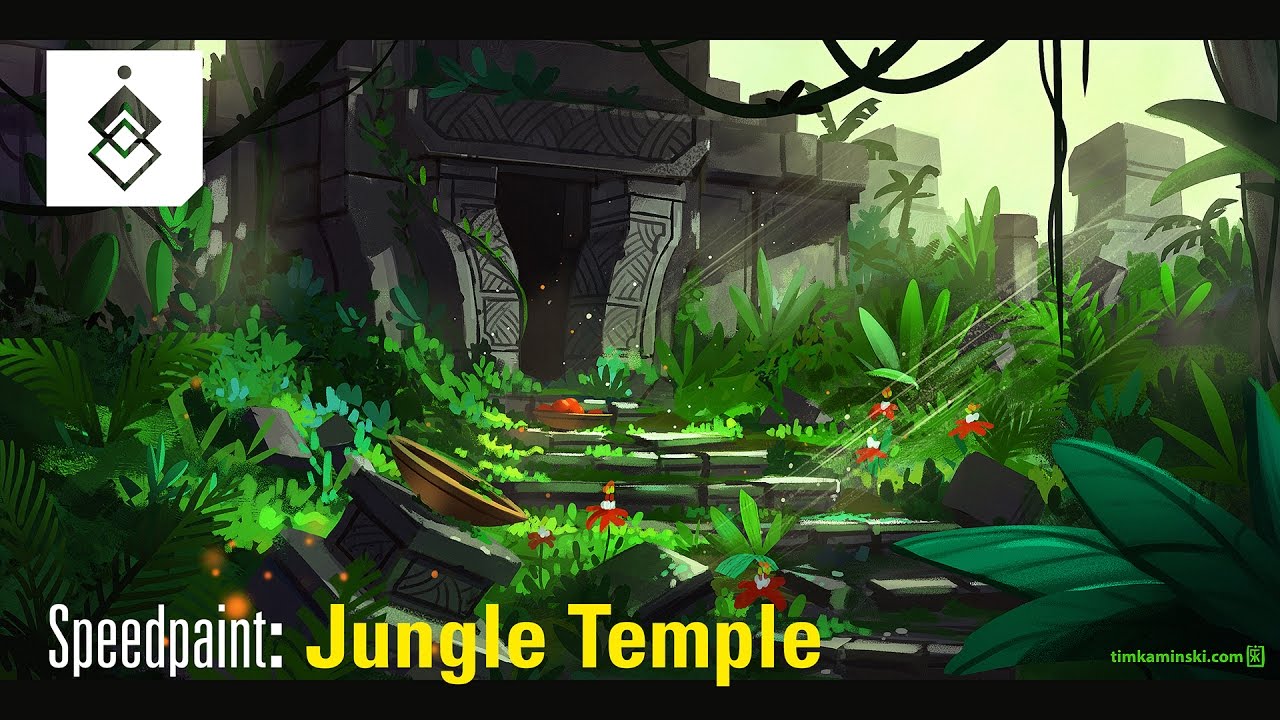 Speedpaint Jungle Temple Youtube Speedpaint Jungle Temple Youtube