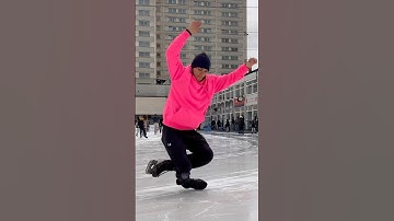 INSANE ICE SKATING TRICKS! MUST SEE! #shorts #iceskating #public
